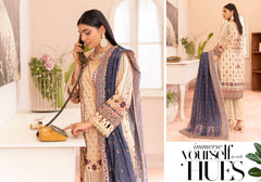 JN 08 - 3 Piece Unstitched Lawn Suit